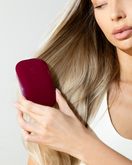 Vavie hairbrush BURGUNDY RED